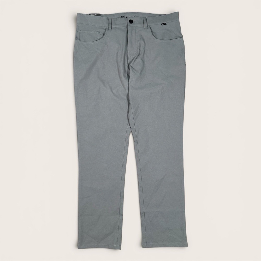 Travis Mathew Mens Open To Close 2.0 Pants Golf 5 Pocket Gray 36x30*  NEW